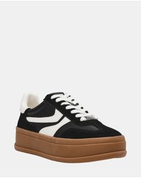 Steve Madden - Off-Track Black Suede Sneakers