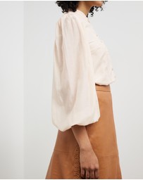 Sofia Irina - Balloon Sleeve Blouse