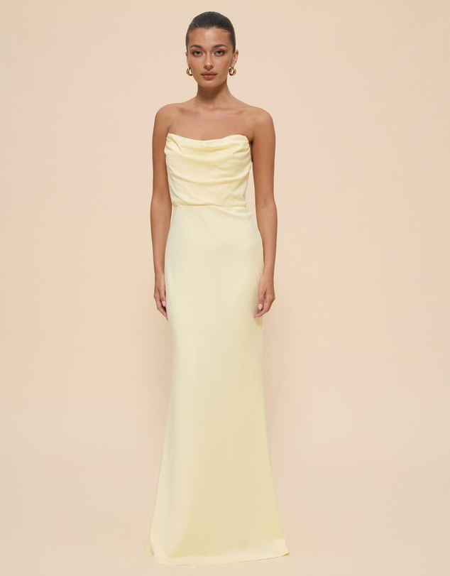 Revibe - Repaired CHANCERY Jada Strapless Corset Maxi Dress - AU 8