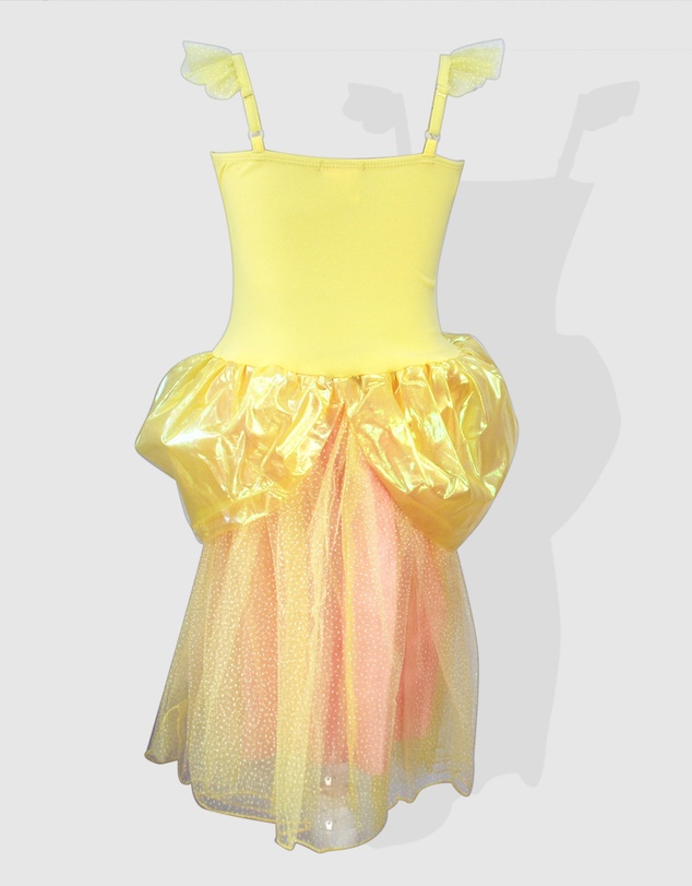 Pink Poppy - Yellow Flower Fairy Magic Sparkle Dress