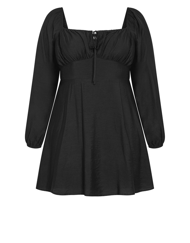 City Chic - Abbie Long Sleeve Mini Dress