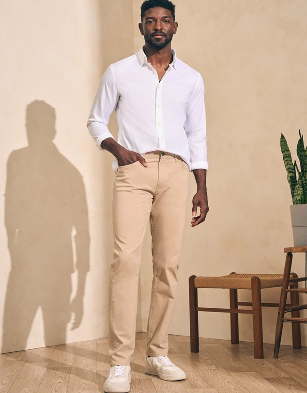 Faherty - Movement 5Pocket Organic Cotton Pant (32