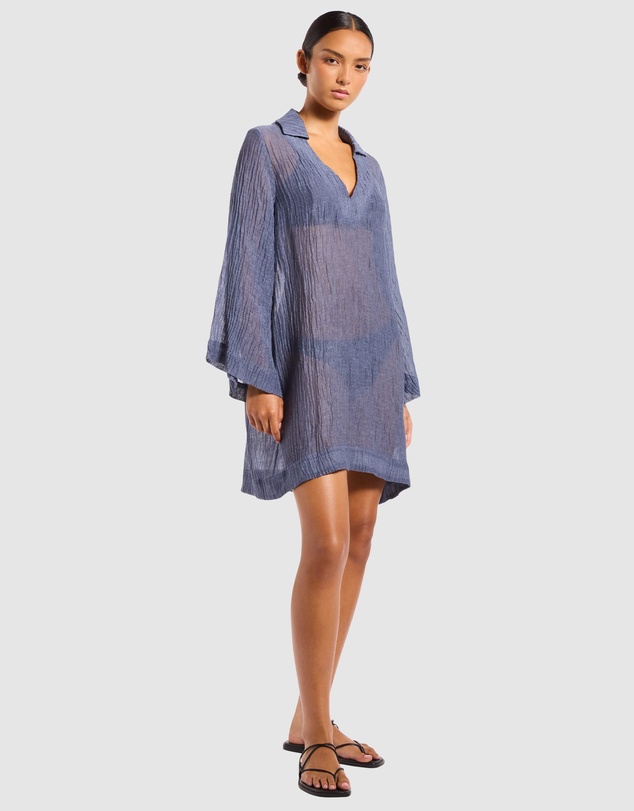 JETS - Wave Gauze Sheer Mini Cover Up