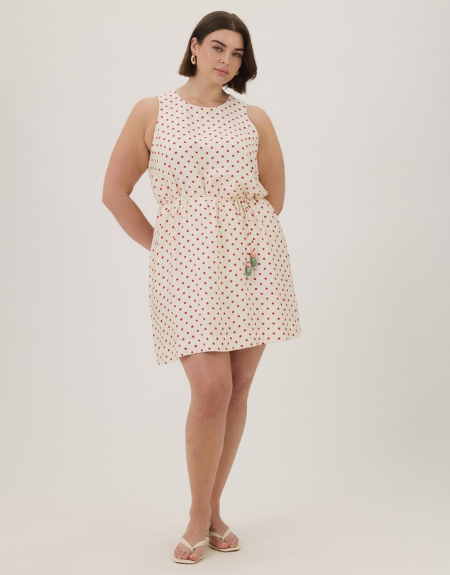 Atmos&Here Curvy - Chloe Mini Dress With Tie At Waist