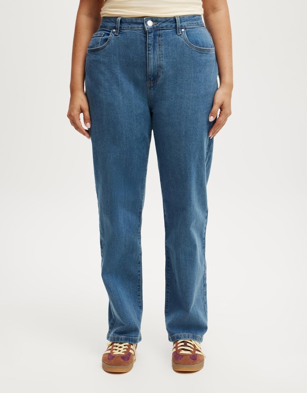 Cotton On - Curvy Stretch Straight Jeans