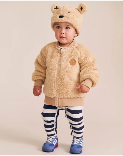 Huxbaby - Varsity Hux Fur Jacket - Babies-Kids