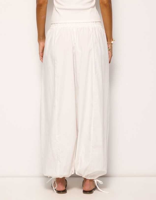 AERE - Ember Cotton Elasticated Barrel Leg Pants