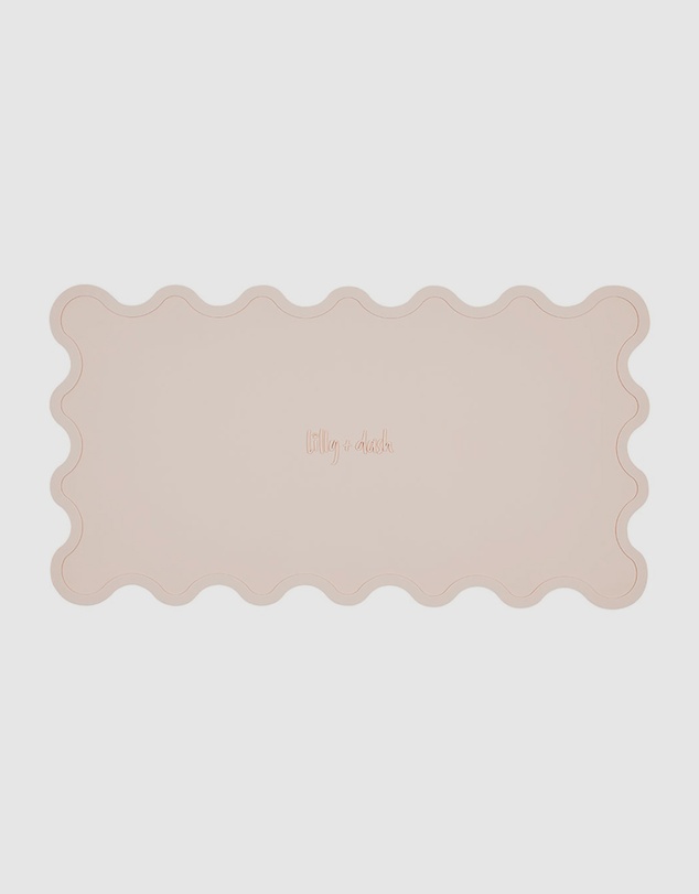 Lilly + Dash - Dog & Cat Wave Placemats - Pink Rose Quartz