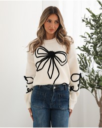 Esther & Co - Junaelle Knit - Cream Multi