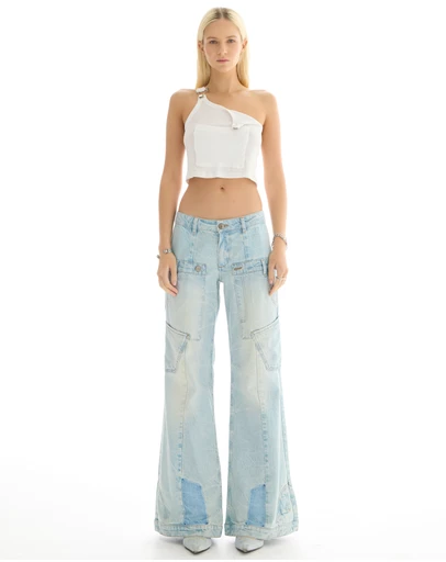 THE TALES - The Tales Reworked Denim Flares