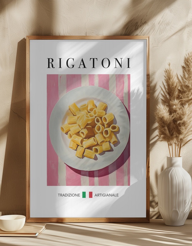 Olive et Oriel - Rigatoni by Andreas Magnusson Art Print