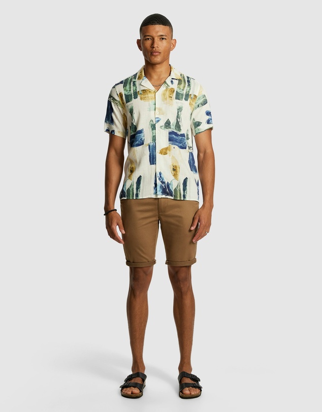yd. - Eden Linen Blend Shirt
