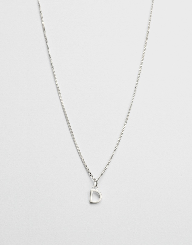 Kirstin Ash - D Outline Initial Necklace