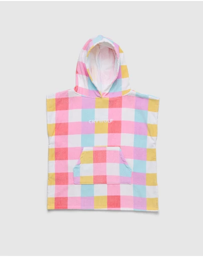 Crywolf - HOODED TOWEL Pop Gingham