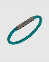 Aston Martin - TKS Gun and Podium Green Braided Leather Bracelet