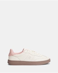 Tommy Hilfiger - Leather Monogram Court Trainers - Women's