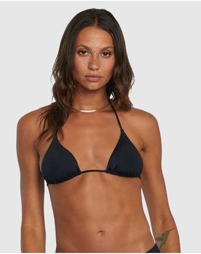 RVCA - Solid Halter Triangle Bikini Top