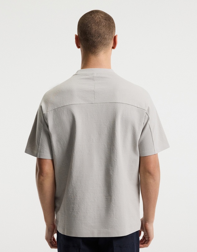 Calibre - Loose Fit Crepe T-shirt Light Grey