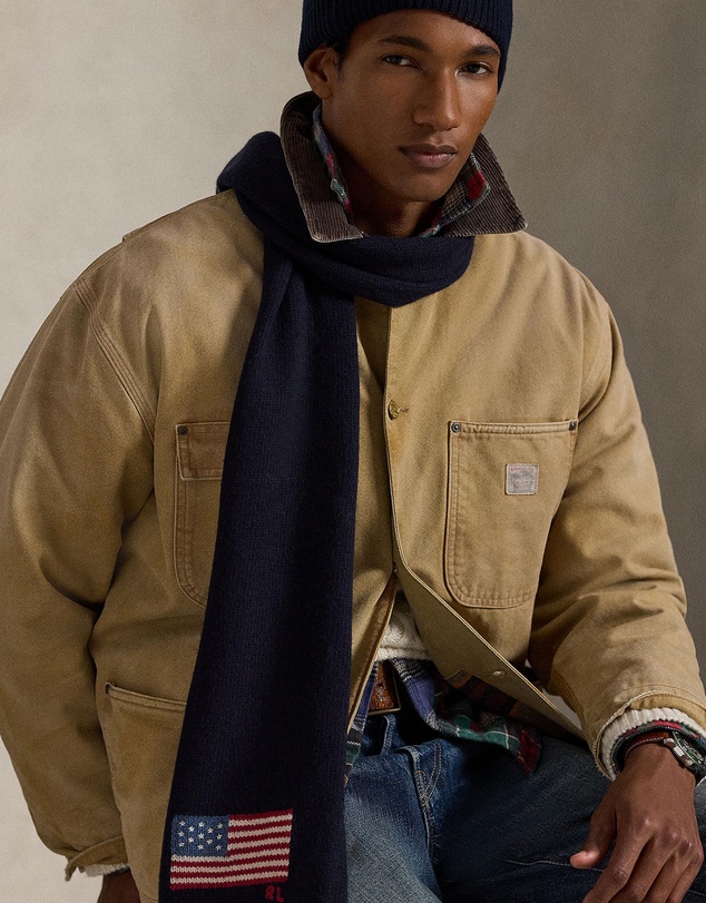 Polo Ralph Lauren - Flag Knit Wool-Blend Scarf