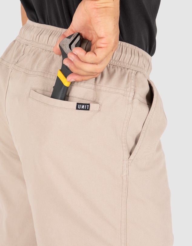 UNIT - UNIT Pivot Mens Elastic Waist Chino Shorts
