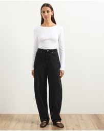 Atmos&Here - Lydia Barrel Leg Jeans