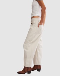 Free People - Good Luck Mid Rise Barrel Jeans