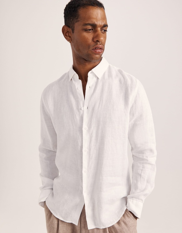 SABA - Anderson Long Sleeve Classic Linen Shirt