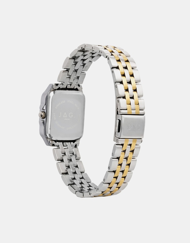 Jag - Berrima Womens White MOP 20.3mm Two-Tone Watch