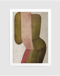 Olive et Oriel - Metal Brushs No2 by Alma Art Print