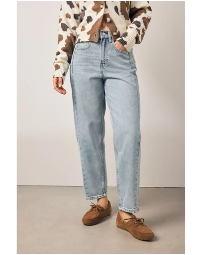 NEXT - 100% Cotton Arched Barrel Jeans