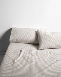 Aura Home - Ticking Stripe Sheet Set