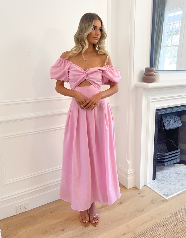 Esther & Co - Anvika Dress - Powder Pink