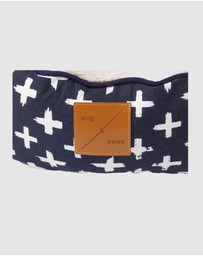 Mog & Bone - Reversible Cat Bed - Navy Cross