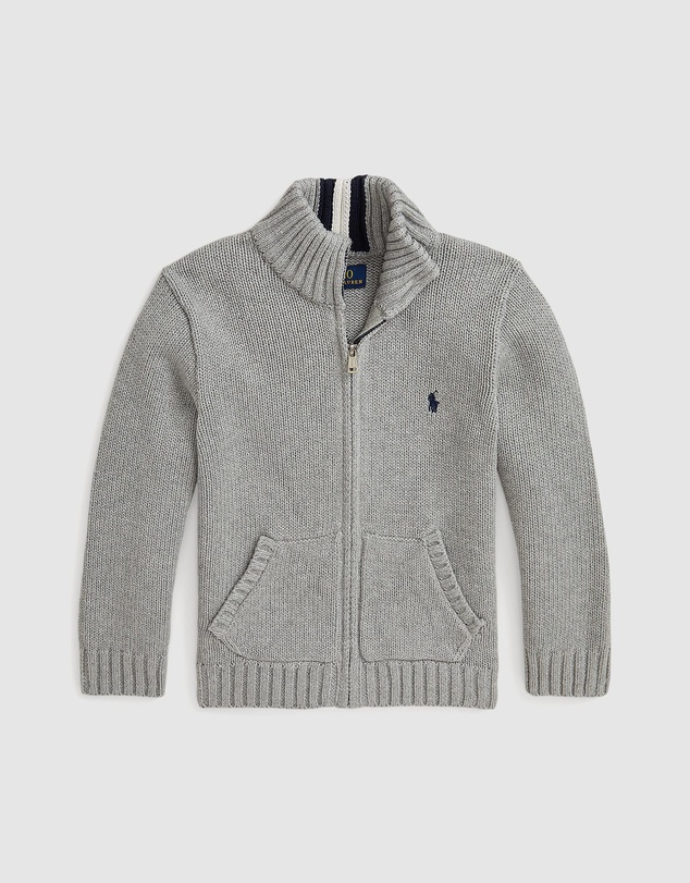 Polo Ralph Lauren - Cotton Full-Zip Sweater - ICONIC EXCLUSIVE - Kids