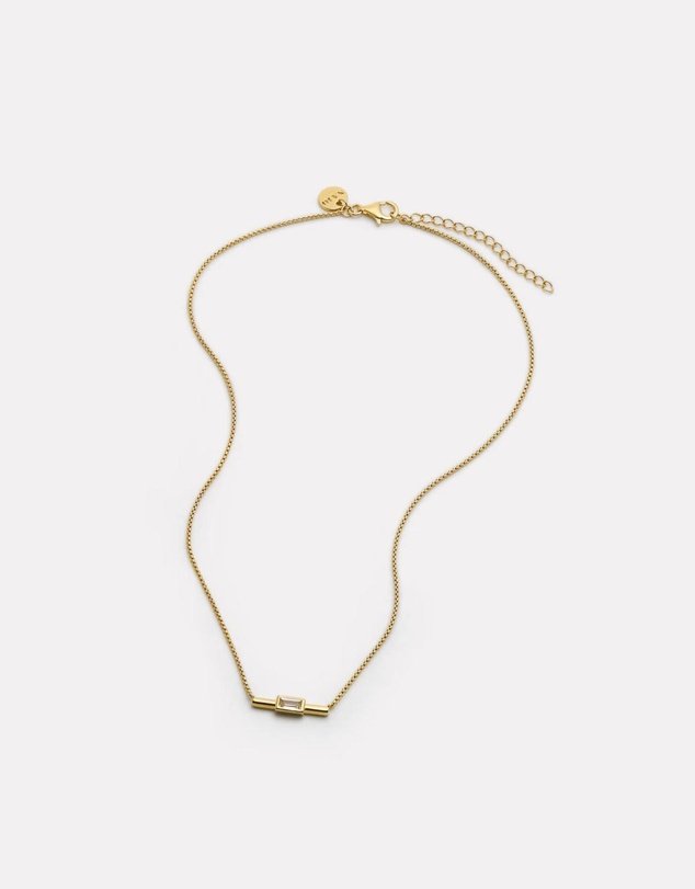 Najo - Skye Yellow Gold Cubic Zirconia Necklace
