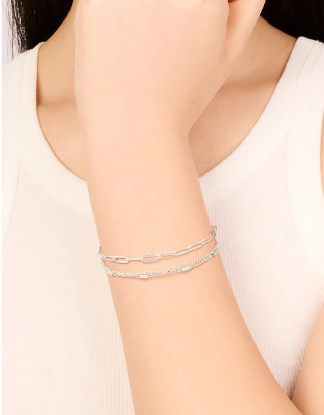 Lovisa - Waterproof Stainless Steel Multi-Layered Chain Bracelet