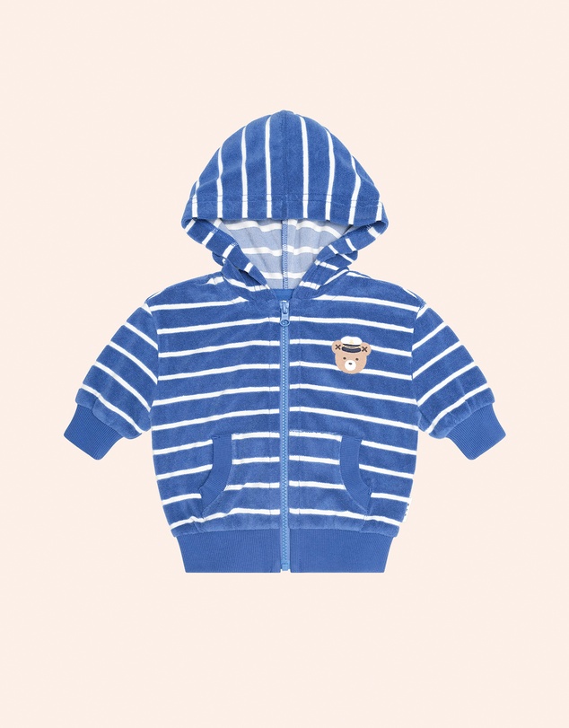 Huxbaby - Nautical Hux Towelling Zip Hoodie - Babies-Teens