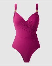 Miraclesuit Swimwear  - Razzle Dazzle Siren Crossover Shaping Swimsuit
