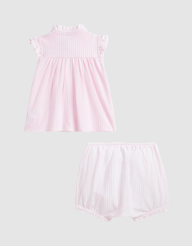 Polo Ralph Lauren - Striped Knit Oxford Top & Bloomer Set (3M-24M)
