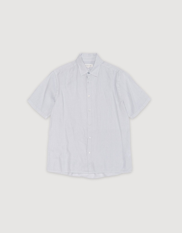Revibe - Repaired Assembly Label Linen Short Sleeve Shirt