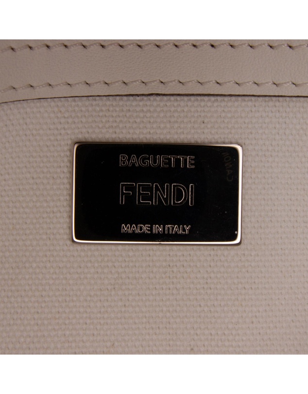 Pre-Loved by Azura Reborn - Pre-Loved Zucca Embroidered Canvas Baguette Satchel