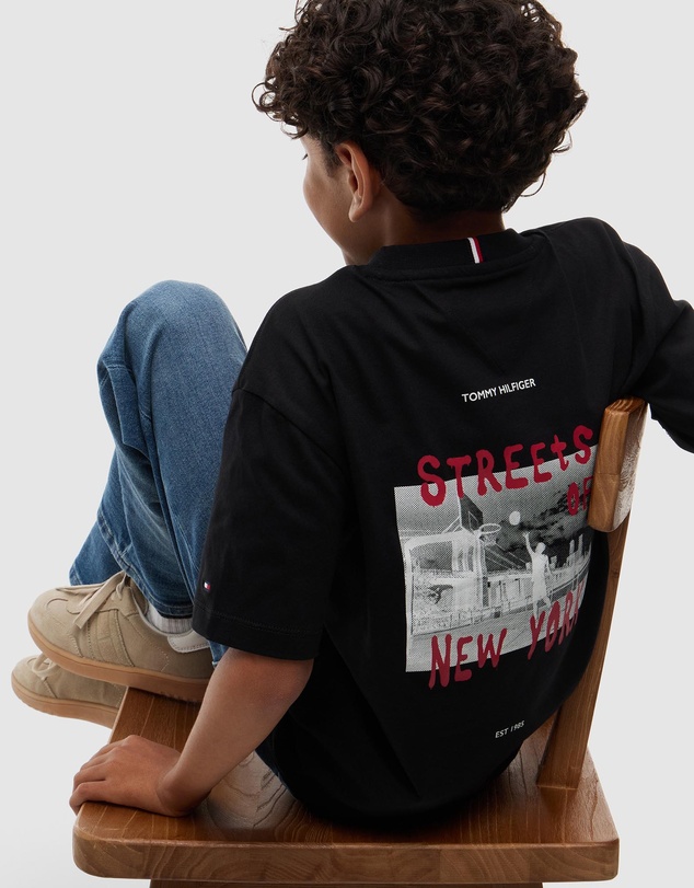 Tommy Hilfiger - Graffiti Logo Jersey T-Shirt - Teens