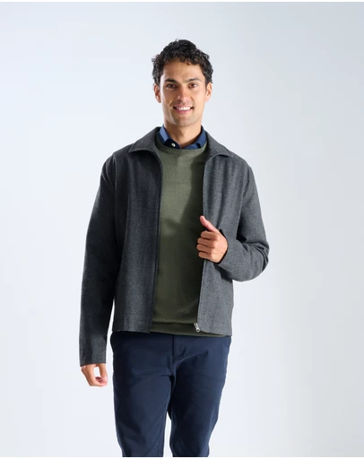 3 Wise Men - 3 Wise Men Rockwell Jacket Charcoal