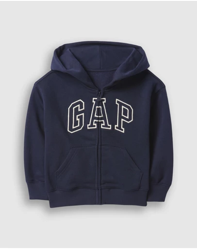 GAP - Logo Full Zip Hoodie - Babies-Kids