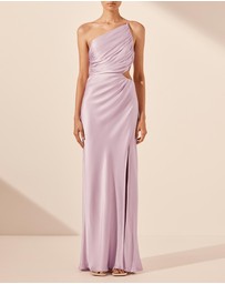 Shona Joy - La Lune Asymmetrical Gathered Maxi Dress