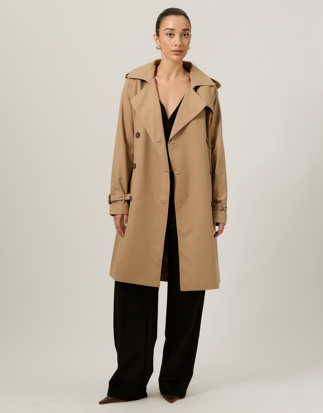 Tussah - Ada Double Breasted Belted Trench Coat