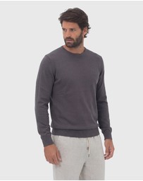 Coast Clothing - Crew Neck Cotton Jumper - Charcoal