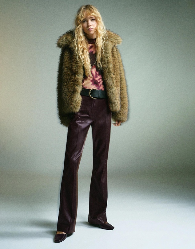 M.N.G - Faux-Leather Flared Trousers