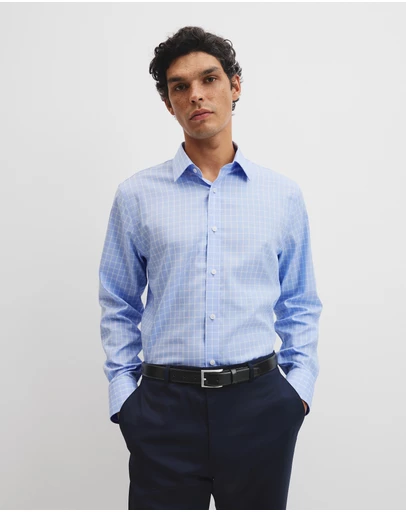 Country Road - Long Sleeve Regular Check Travel Shirt