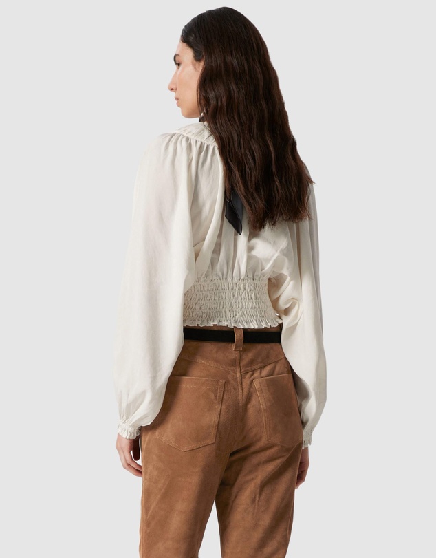& Other Stories - Smocked Puff-Sleeve Blouse